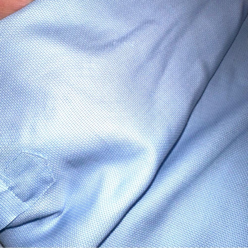 Jos A Bank Reserve Dress Shirt Mens Size 17.5 - 37 SLEEVE Blue Tailored Fit XXL - Picture 13 of 16